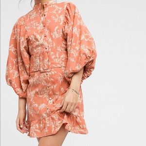 Peach Midi Dress